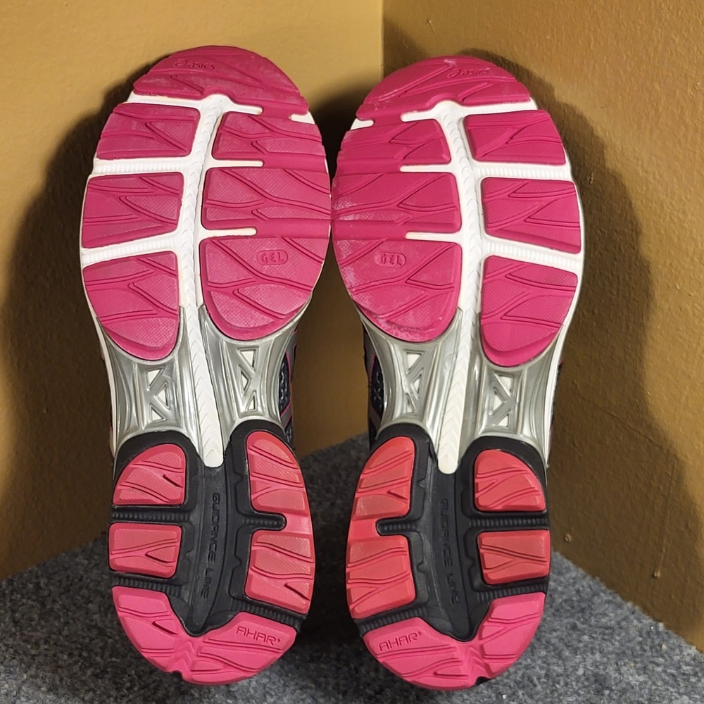 Asics Women's Gel-Flux 3 Running Shoes (T664N) Gray/Pink/Neon Green Size 11 - Picture 7 of 8